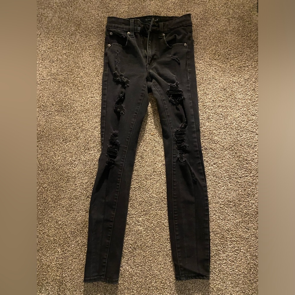 Black Aeropostale high rise jeggings